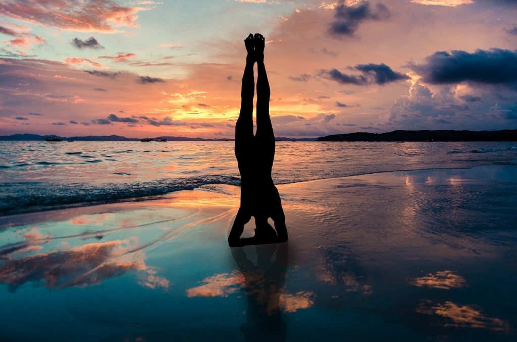 Goa beach Yoga class