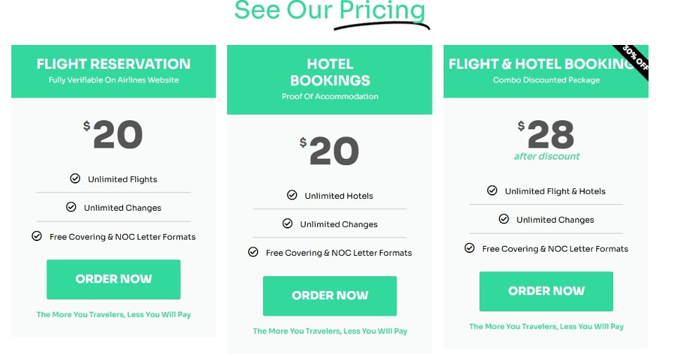 Booking process