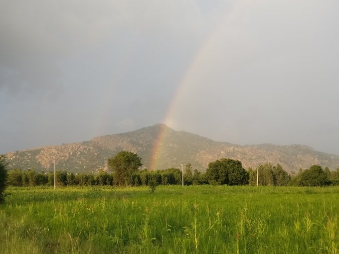 Rainbow in Antargange Trek