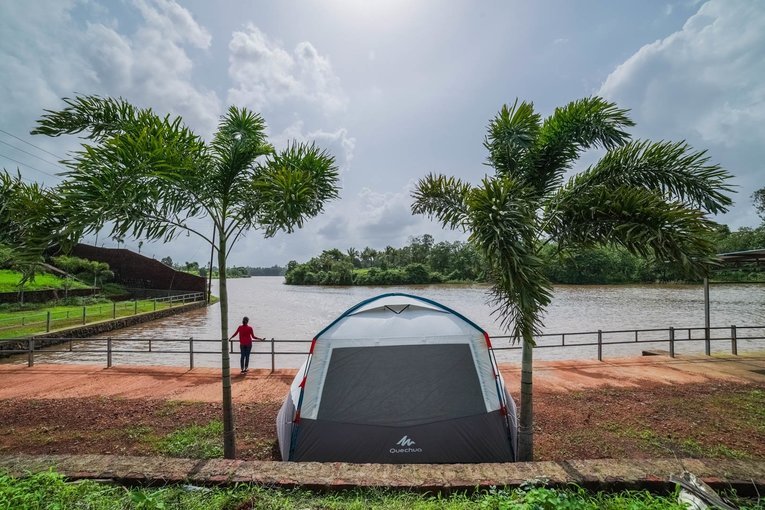 View from Tent at Karjat Glamping