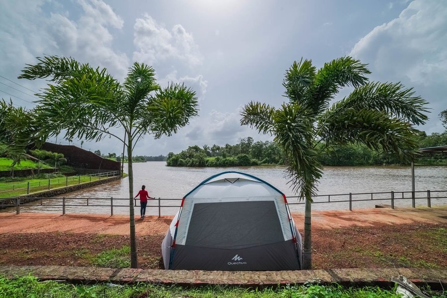 View from Tent at Karjat Glamping